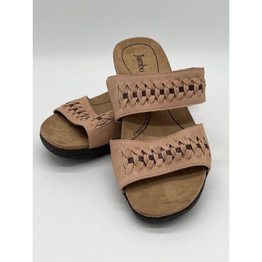 Jambu Molly Womens Size 8M Vegan Tanned Leather Sandals